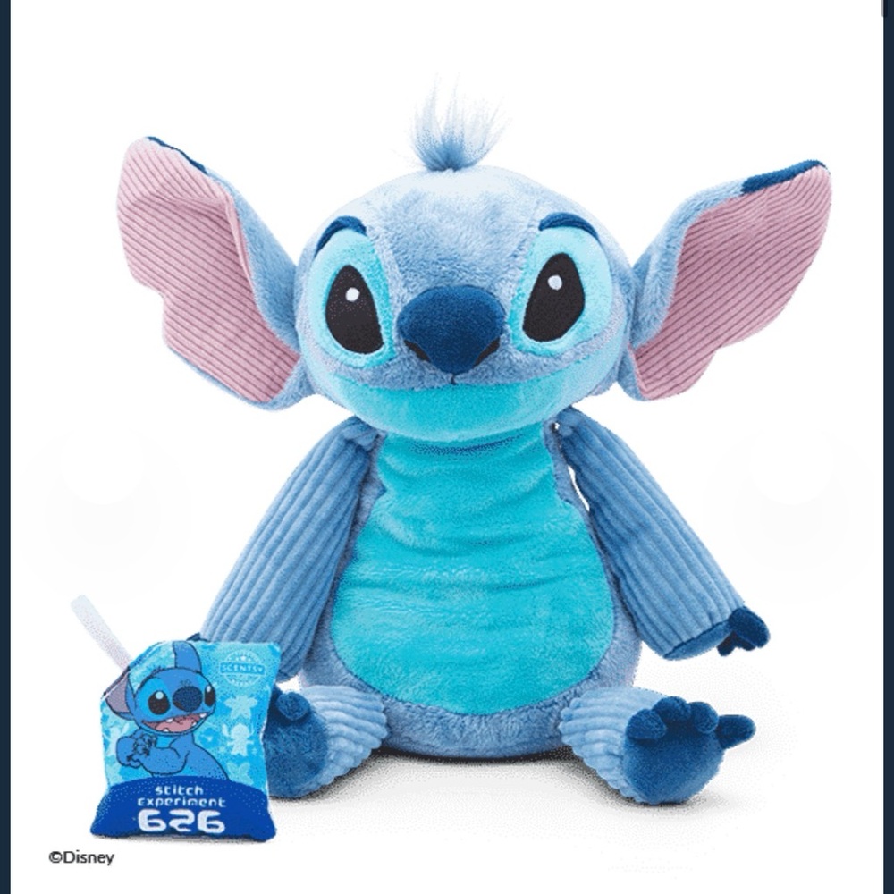 Disney Scentsy Stitch Plush - Blue and Pink